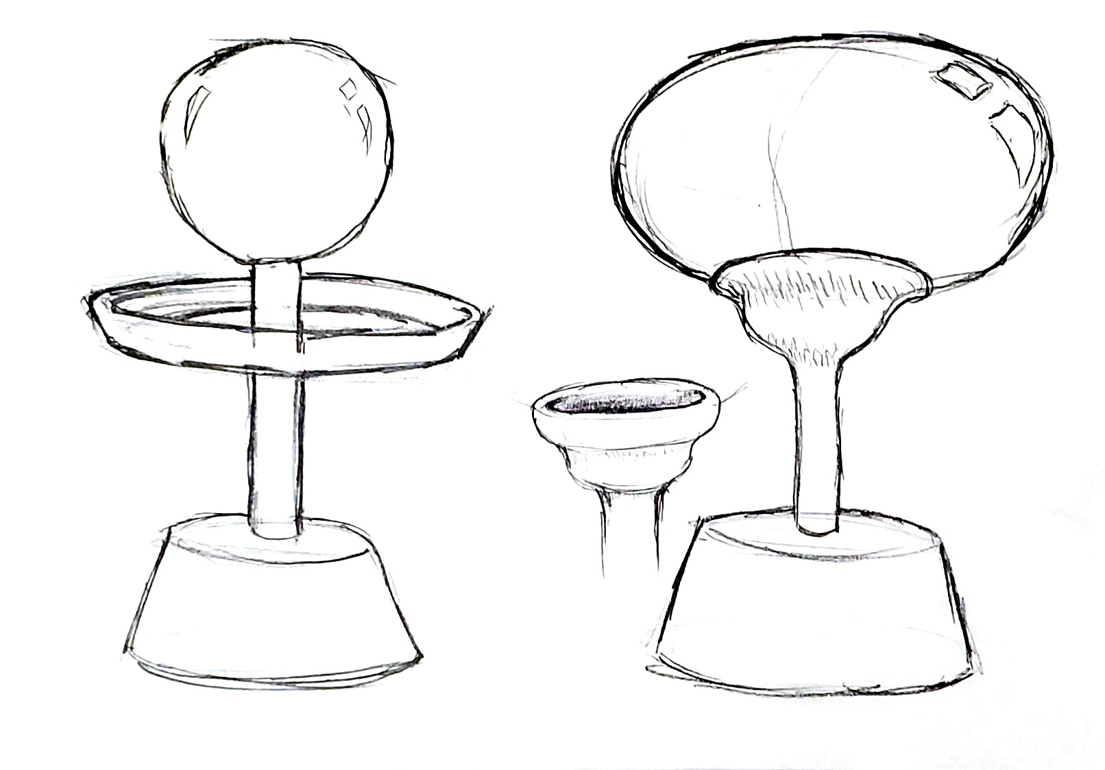 Suspended elements sketch